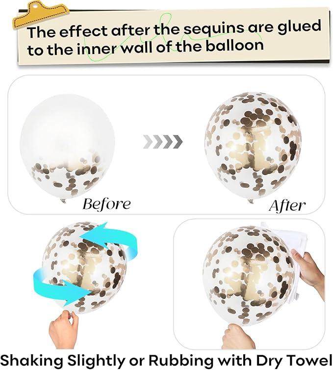 Beige and Champagne Gold Balloon Set, 60Pcs 12 Inch Nude Cream Retro White Sand Balloons with Metallic Champagne Gold Confetti Latex Balloons for Birthday Wedding Baby Bridal Shower Party Decorations