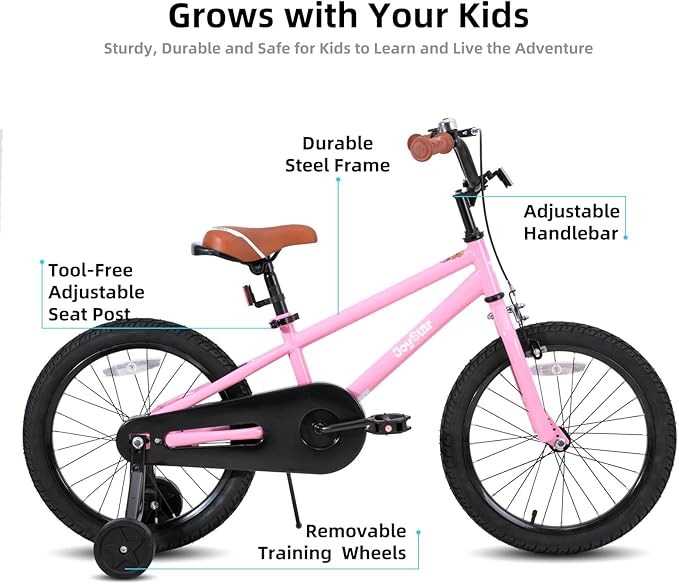 JOYSTAR Kids Bike for Ages 2-12 Years Old Boys Girls, 12-20 Inch BMX Style Kid's Bikes with Training Wheels, Children Bicycle for Kids and Toddler, Multiple Colors