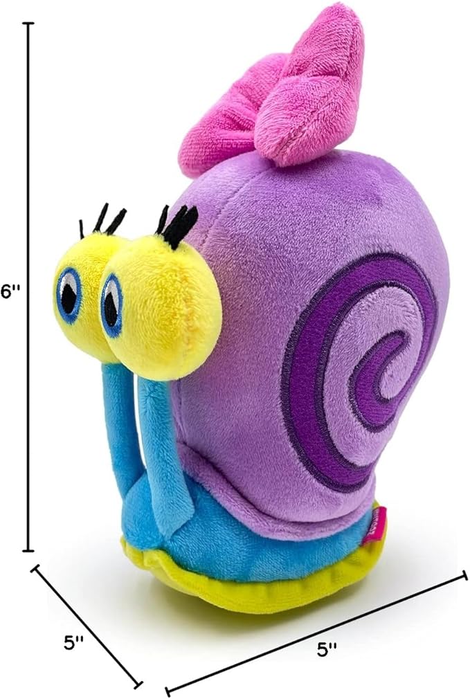 Youtooz Snellie Stickie 6" inch, very soft & magnetic Spongebob Squarepants Snellie the snail stickies by Youtooz Spongebob Squarepants Collection