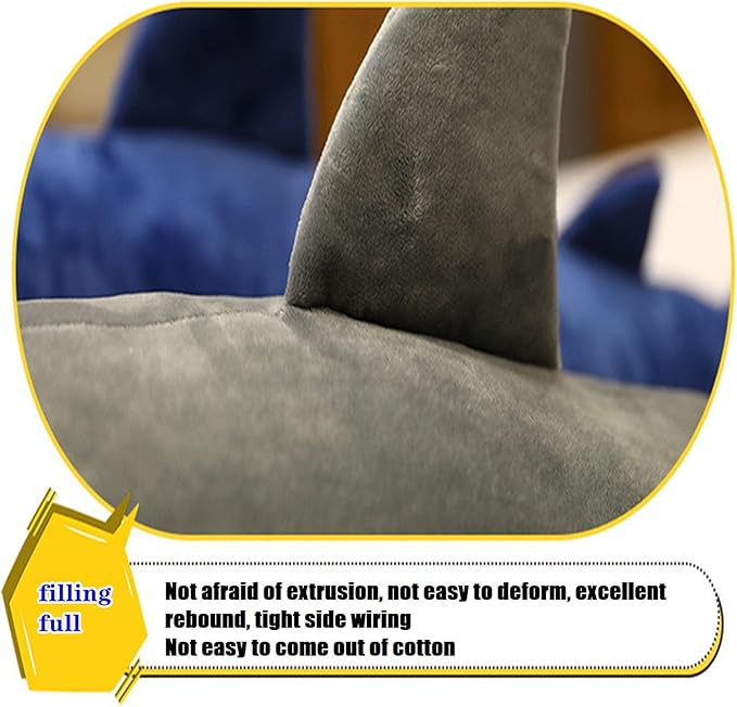 Tiny Heart Simulation Great White Shark Plush Toys, 35inch grey Soft Great White Shark Stuffed Animal Dolls pillow Cute Kids Birthday Gift Decorations Plush Toys
