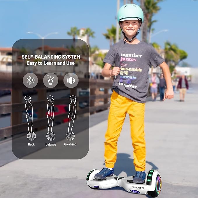 Scooter, Bluetooth & Corlorful LED Lights, Gifts for Kids & Adults & Girls & Boys, for All Ages