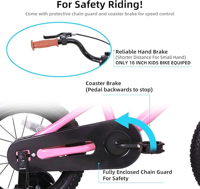 JOYSTAR Kids Bike for Ages 2-12 Years Old Boys Girls, 12-20 Inch BMX Style Kid's Bikes with Training Wheels, Children Bicycle for Kids and Toddler, Multiple Colors