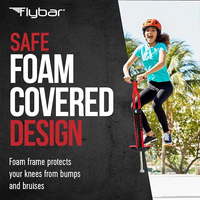 Flybar Master Pogo Stick, Ages 9+, 80 to 160 lbs, Easy Grip Handles, Anti-Slip Pegs, Outdoor Toys for Boys Girls, Outside Toys for Kids, Teens Tweens