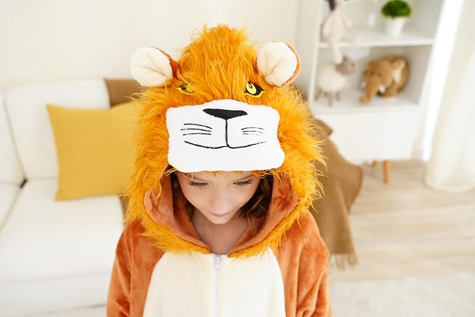 Unisex Adult Onesie Pajamas, Polar Fleece Cosplay Animal One Piece Halloween Costume Pajamas Homewear