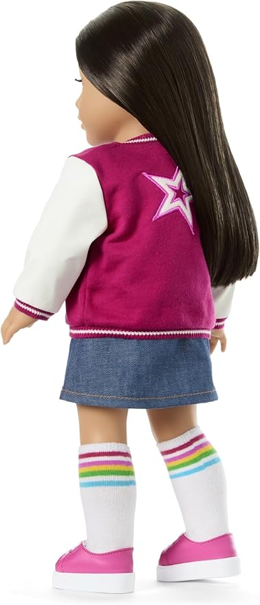 American Girl, Truly Me 18-inch Doll #124 with Brown Eyes, Straight Black-Brown Hair, Light-to-Medium Skin, Ages 6+