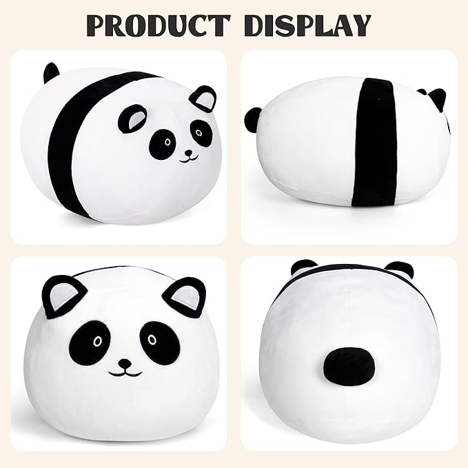 Wepop Panda Stuffed Animal Plush Toys, 20 in Cute Panda Plush Throw Pillows Soft & Cuddly Plushies Dolls Gifts for Boys Girls