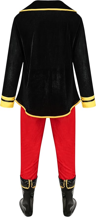 GZ-LAOPAITOU Pirate Costume for Kids Boys Deluxe Pirate Costume Set with Accessories Halloween Cosplay Party Dress Up