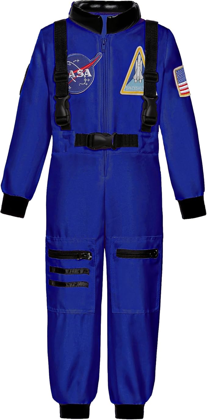 Astronaut Costume for Kids NASA Space Pilot Toddler Boys Birthday Halloween Costumes