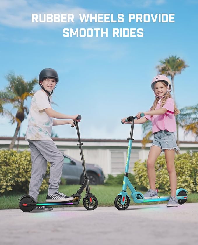 FanttikRide C9 Pro Electric Scooter for Kids 8-12, Adjustable Handlebar Height for Riders 3.9-5.2 ft, 132 lbs, Up to 40 min Continuous Time, 5 Miles Range, 3 Speed Mode 5/8/10 MPH