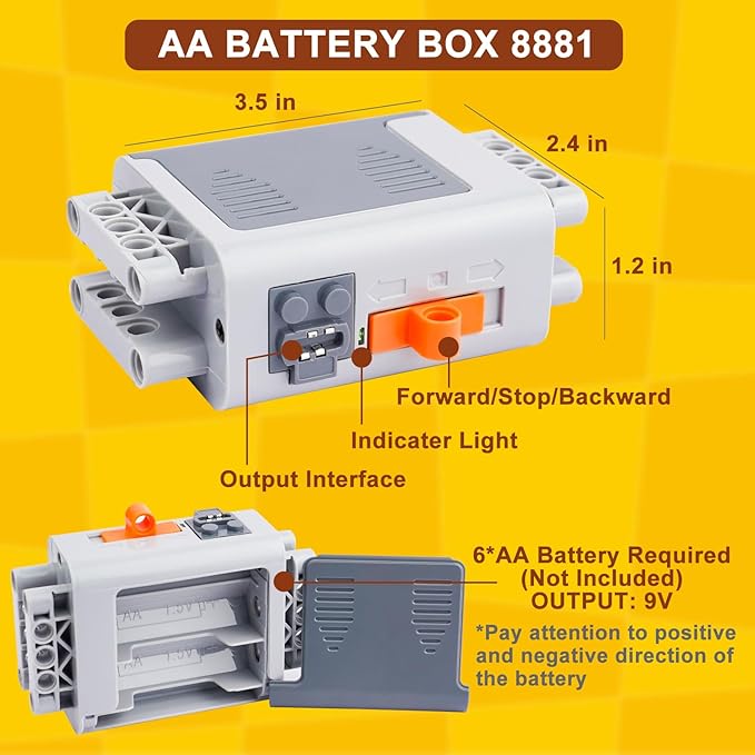 40pcs Power Function Motor Set for Lego Technic - Unleash Creativity with M, L, XL, Servo, Train Motors, Remote Control, Battery Boxes, Receivers, Light Cable, Switch, Extension Wires