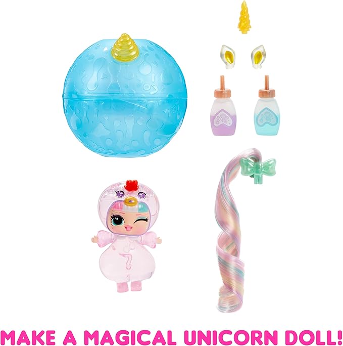 LOL Surprise Tots Just Add Water 3-Pack with 3 Make-Your-Own Fantasy Dolls and 25+ Surprises to UNbox Including Mermaid, Fairy, and Unicorn Dolls and Magical Crafts – Great Gift for Kids Ages 4+
