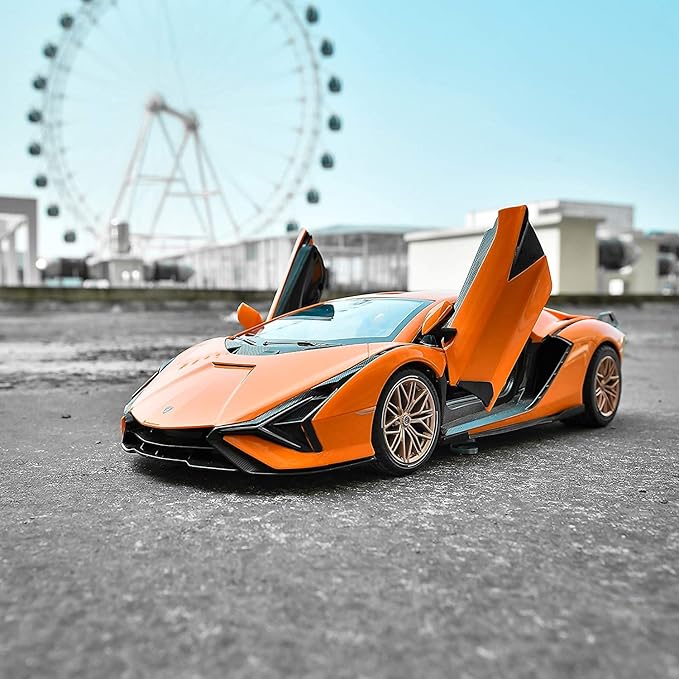 RASTAR RC Car 1/14 Scale 2.4Ghz Lamborghini Sian FKP 37 Radio Remote Control R/C Toy Car Model Vehicle (Red)