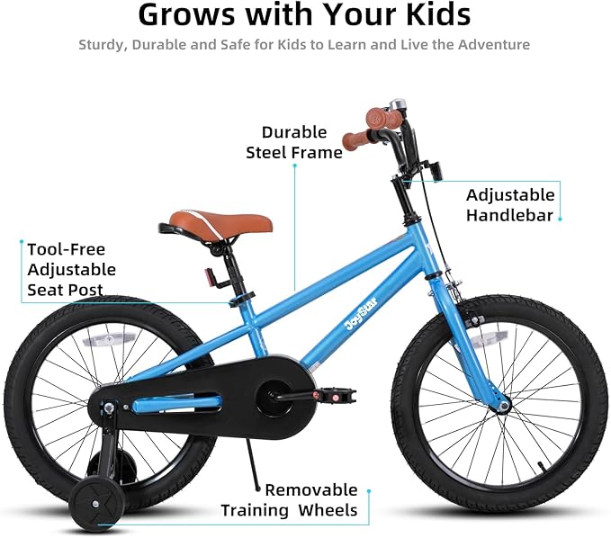 JOYSTAR Kids Bike for Ages 2-12 Years Old Boys Girls, 12-20 Inch BMX Style Kid's Bikes with Training Wheels, Children Bicycle for Kids and Toddler, Multiple Colors