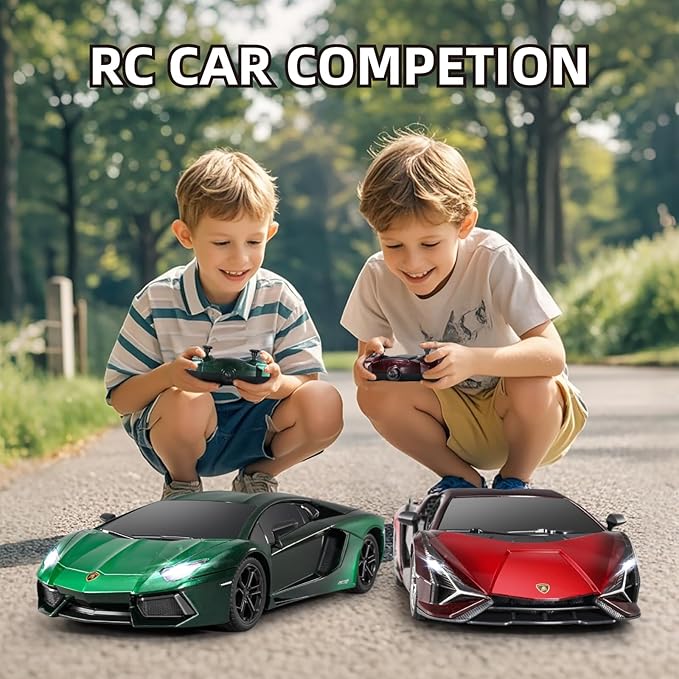 MIEBELY Lamboghini RC Car - 1:24 Scale Lambo Toy Car 3.7V 500mAh, LP700 Fast Remote Control Car for Boys 8-12, Rc Race Car Model Birthday Gifts for Kids Adults Boys Girls Age 6-12 Year Old