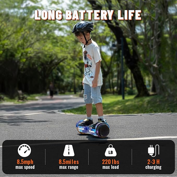 Scooter, Colorful LED Light-Up Wheels, Bluetooth Speakers and APP, Dual 250W Motors, 8.5 mph Max Speed & 8.5 Miles Max Range, Gifts for Kids Adults Girls Boys