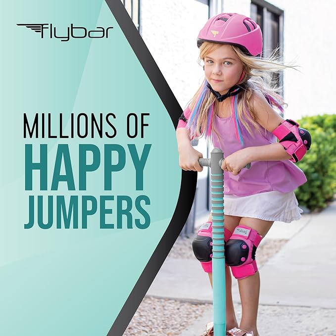 Flybar Maverick Pogo Stick for Kids Ages 5+, 40 to 80 Pounds, Perfect for Beginners, Easy Grip Handles, Anti-Slip Pegs, Outdoor Toys for Boys and Girls