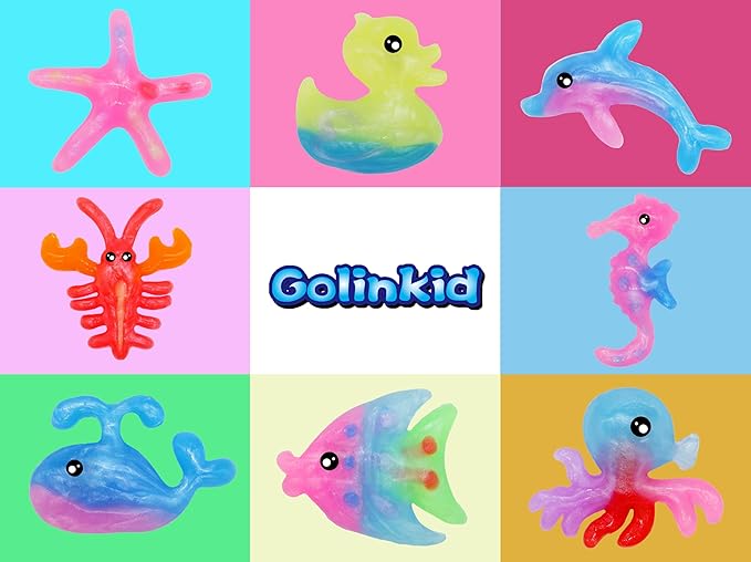 Magic Water Elf Toy Kit,12 Bottles 18 Molds 70ML Aqua Fairy Water Gel Kit for Kids with Sparkling Magic Gel, Crate Your Own Magic Water Elf Aqua Fairy Water Pets Craft Kits for Kids
