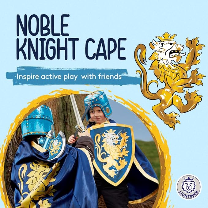 Liontouch Medieval Noble Knight Satin Toy Cape for Kids | Part of A Kid's Costume Line