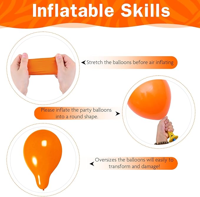 Orange and Blue Balloon Arch Kit 105 Pcs Orange Dark Light Baby Pearl Blue Confetti Latex Party Balloons Garland for Boys Graduation Cartoon Baby Shower Birthday class of 2025 Party Decor