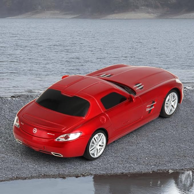 Vinie Remote Control Car for Boys, RC Cars Mercedes Benz SLS, 1:24 Scale Officially Licensed Kids Toys, Drift Car with Cool Led Lights, 4 5 6 7 8 9 10 11 12 Year Old Boy Birthday Gift (Red)