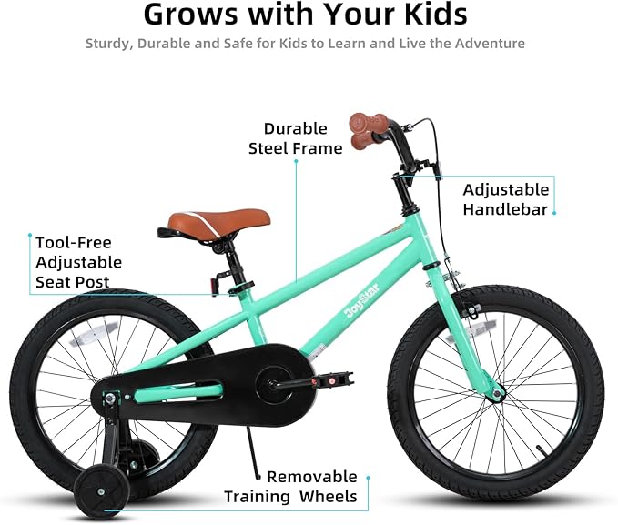 JOYSTAR Kids Bike for Ages 2-12 Years Old Boys Girls, 12-20 Inch BMX Style Kid's Bikes with Training Wheels, Children Bicycle for Kids and Toddler, Multiple Colors