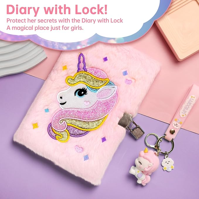Jenria Unicorn Gifts for Girls, Girls Toys Age 6-8, Preschool Graduation Gifts Birthday Gifts for Girls Age 3 4 5 6 7 8 Years Old Girl Birthday Gift Ideas, Unicorn Toys, for Daughter, Niece