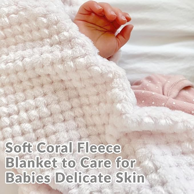 Baby Girl Gift Set New Born Baby Gift Baby Pink Bunny Security Blanket Soft Fleece, Suitcase Keepsake Box Blanket Booties & Baby Gift Basket Unique Present fBaby Shower & Newborn Lovey Welcome