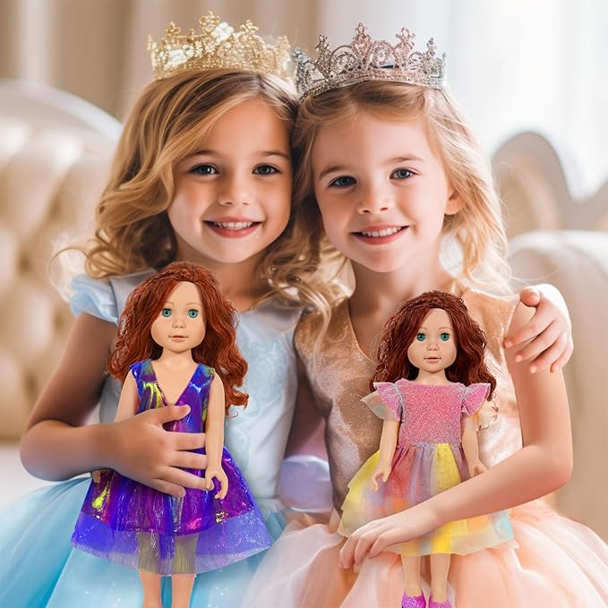 18-Inch-Doll-Clothes and Accessories - 8 Sets American Doll Clothes Compatible with All 18 inch Dolls Outfits Christmas Birthday Gift for Girls
