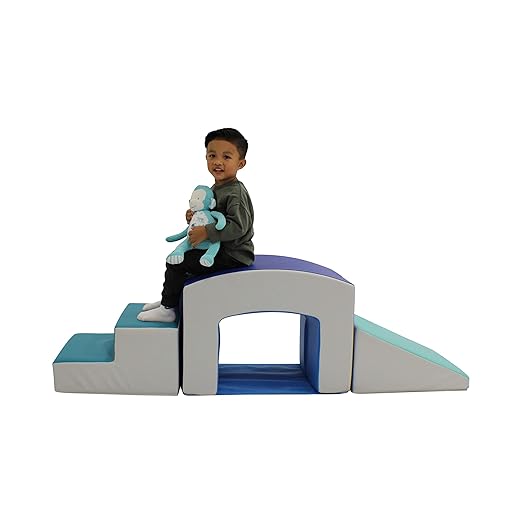 Factory Direct Partners 12824-CT SoftScape Playtime Grow-n-Learn Tunnel Climber for Toddlers and Kids(3-Piece) - Contemporary, 12824-CT
