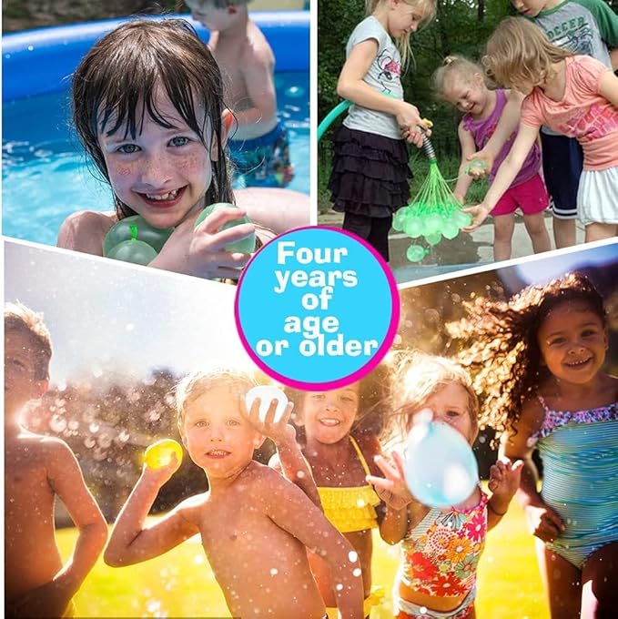 Water for Kids Adults Balloons with Refill Kits Quick Fill Balloons Set Summer Splash Party Easy Quick Fun Outdoor Backyard Summer Water Toys for Pool (1332PCS)
