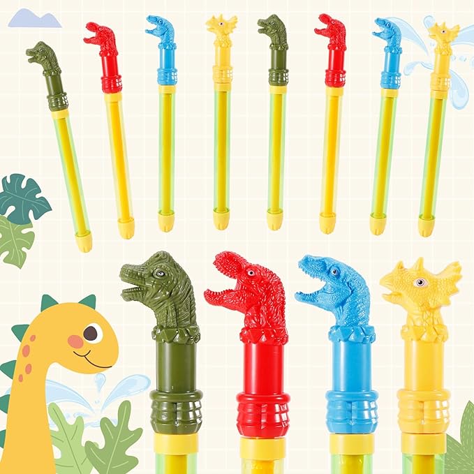 Water Guns for Kids Adults Summer Super Fighting Soaker Blaster Swimming Pool Noodle Beach Sand Outdoor Play Game Squirt Water Toys Party Favors (12 Packs)