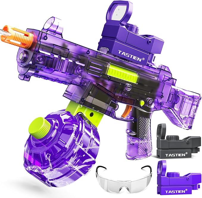 Electric Water Gun for Adults Kids, Automatic Squirt Guns up to 36 FT Range, Large Capacity 540 Super Water Blaster, Full Auto Water Gun for Pool Party Games Water Fighting - Purple
