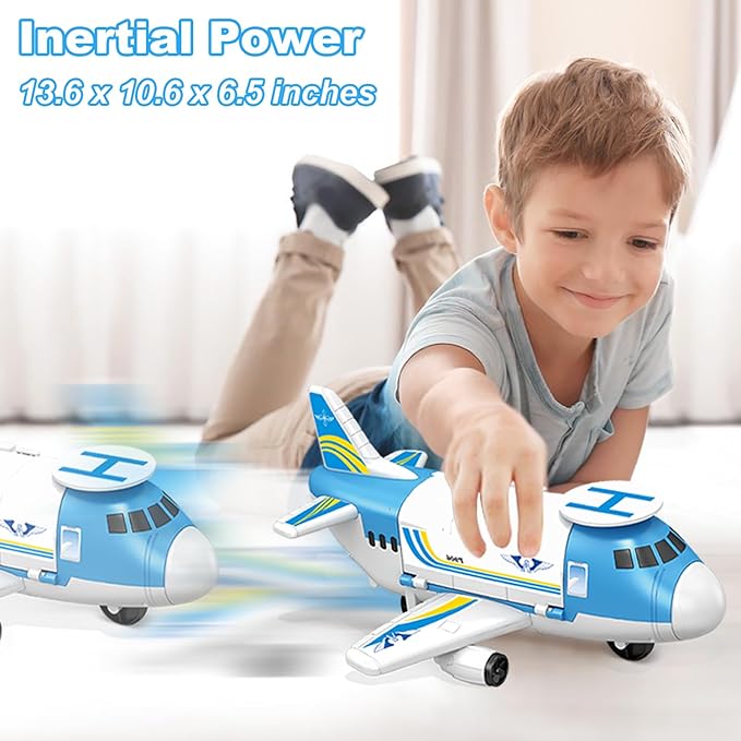 Airplane Toy, Airplane Toys for 3 Years Old, Toy Airplane for Boys Age 4-7, Airplane Toys for Toddlers, Toys for 2 3 4 5 Years Old, Aeroplane Toy, Plane Toy for Birthday