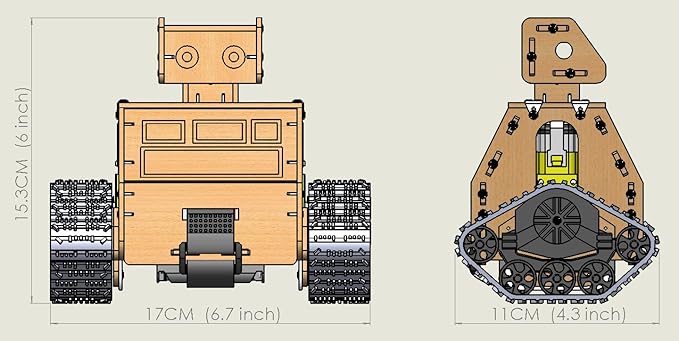 STEM Projects for Kids Ages 10-16, Wooden Model Car Kits, Gifts for Boys 9-16, Science Educational Crafts Building Kit,RC Tank