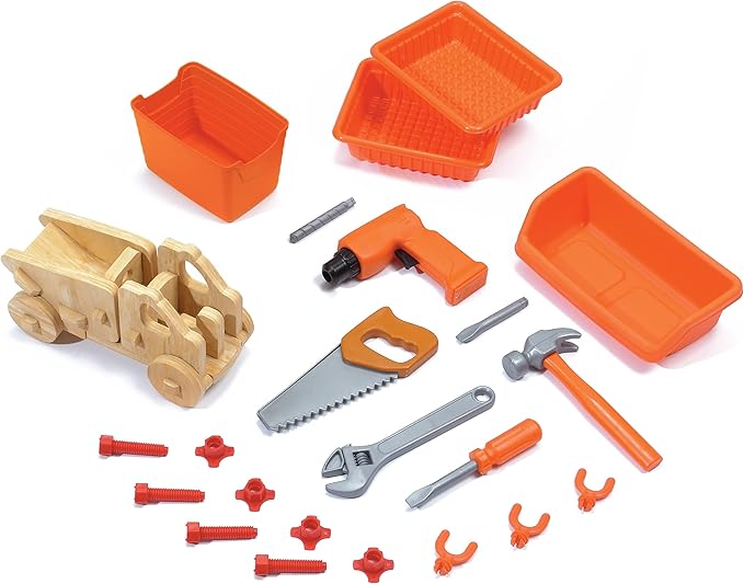 Step2 Handyman Kids Workbench, Indoor/Outdoor Tool Bench for Children, Interactive Play with Sounds, Made of Durable Plastic, Includes 35 Piece Toy Accessories, For Toddlers 3+ Years Old
