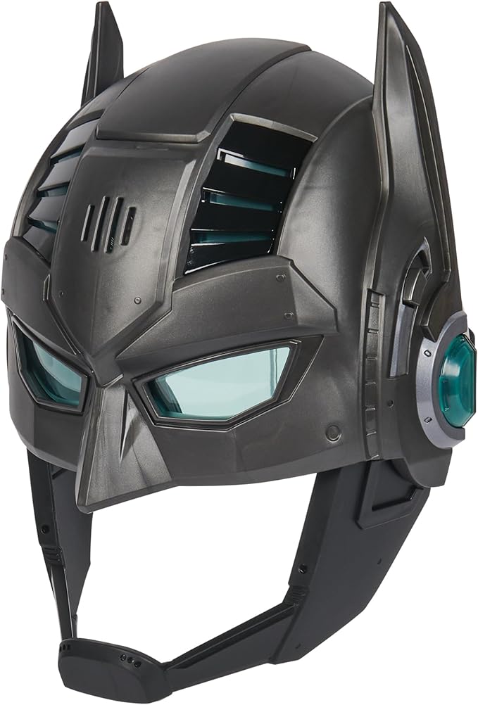 DC Comics, Armor-Up Batman Mask with Visor, 15+ Sounds & Phrases, Lights, Super Hero Costume, Kids Roleplay for Boys and Girls Ages 4 and Up