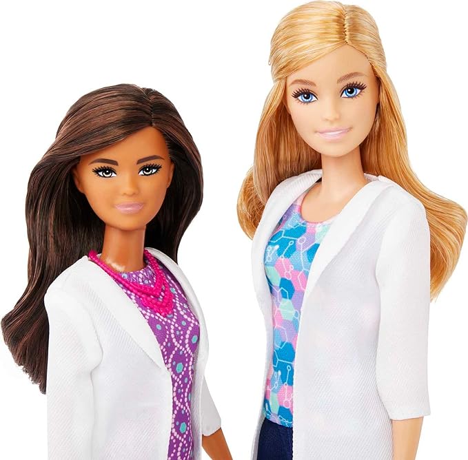 Barbie Science Lab Playset with 2 Dolls, Lab Bench and 10+ Accessories