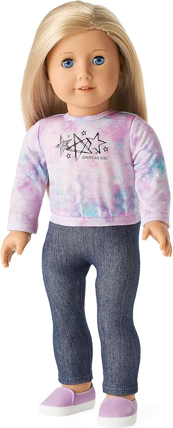 American Girl Truly Me 18-inch Doll 27 & School Day to Soccer Play Playset with Supplies, Uniform, and Ball, For Ages 6+