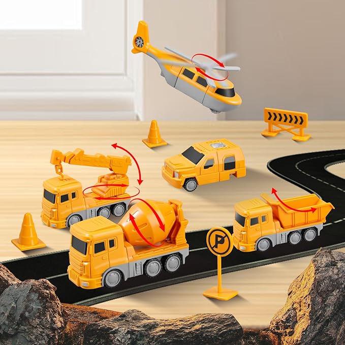 Magnetic Building Blocks for Kids Ages 3-8 | STEM Construction Toys with Storage Box | 3-in-1 Transformable Car & Robot Toy | Educational Toddler Toys for Boys & Girls (26 Pieces)