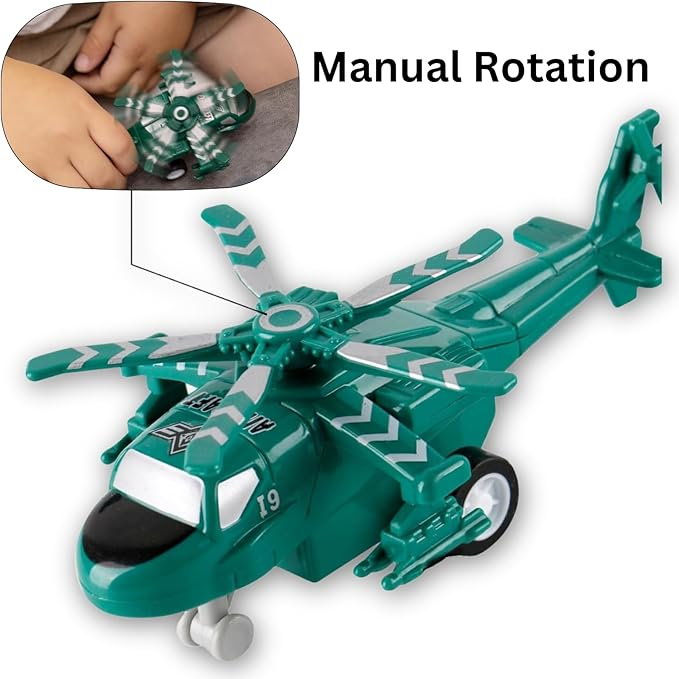 Liberty Imports Pull Back Airplanes Toys Vehicle Playset, Variety Pack of Helicopters, Stealth Bombers, Fighter Jets, Aircraft, Planes for Kids Toddlers Party Favors (24 Pack)