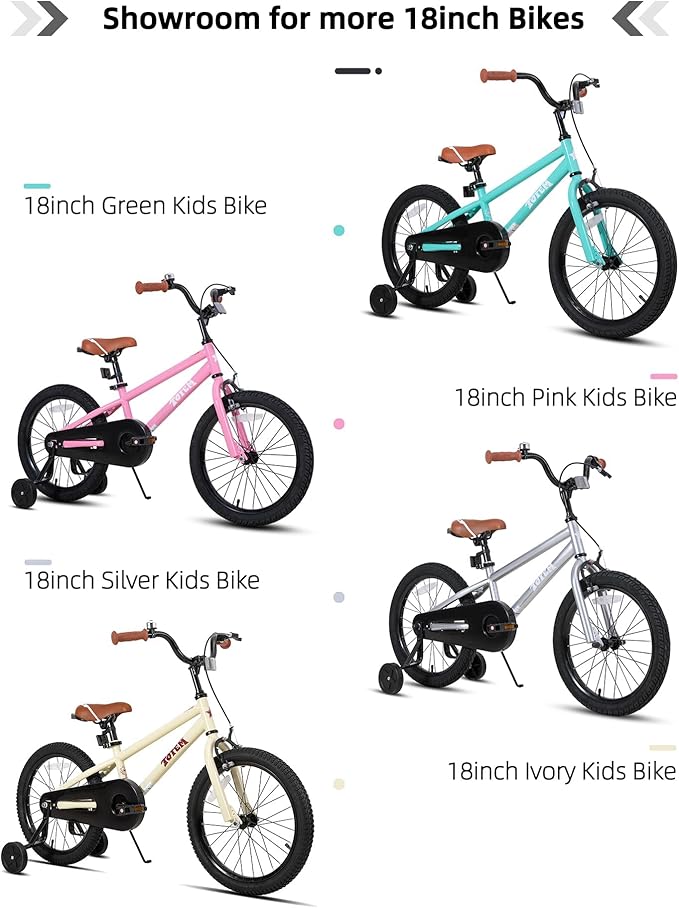 JOYSTAR Kids Bike for Ages 2-12 Years Old Boys Girls, 12-20 Inch BMX Style Kid's Bikes with Training Wheels, Children Bicycle for Kids and Toddler, Multiple Colors