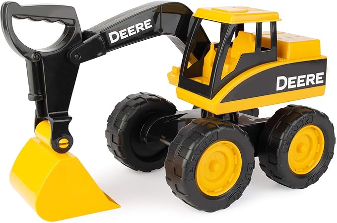 John Deere Sandbox Big Scoop Excavator Toy with Tilting Dump Bed - Construction Toys - 15 Inch