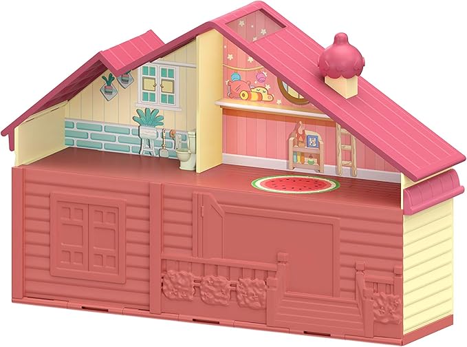 Bluey Mega Bundle Family Home & BBQ Playset – Amazon Exclusive, 4 Figures (Bluey, Bingo, Bandit, Chilli), 13+ Removable Furniture Pieces, Outdoor Patio, Accessories, Imaginative Playset for Kids 3+
