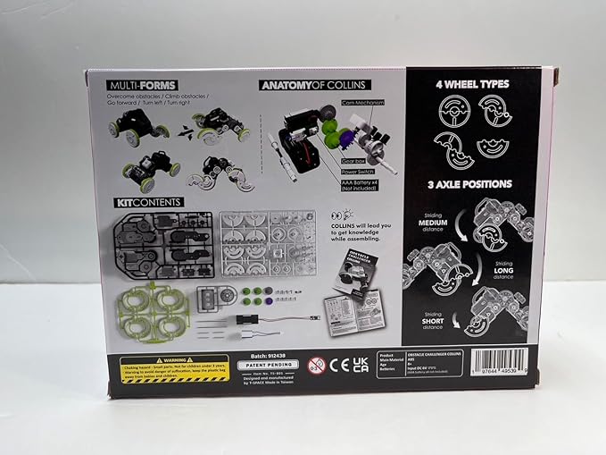 Obstacle Challenger Collins, STEM Educational Robotic Assembly Toy