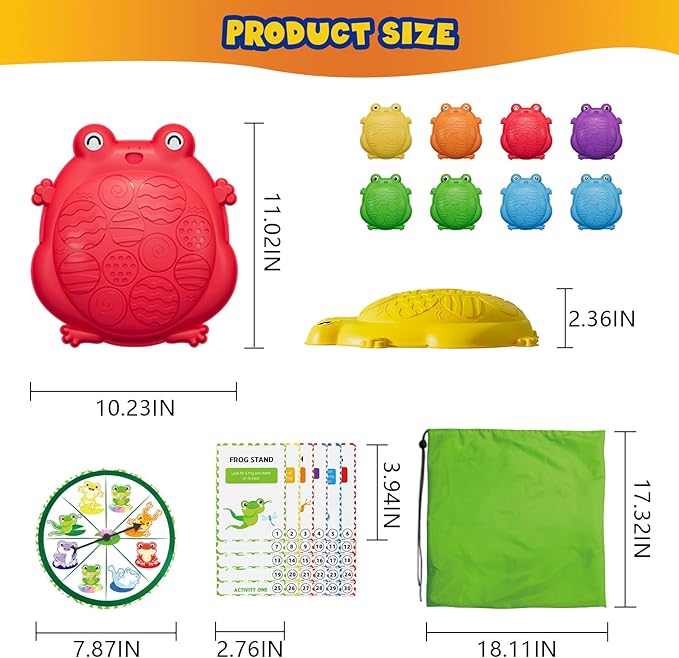 Stepping Stones for Kids, 8PCS Non-Slip Toddler Balance Steps Stones, Obstacle Courses Sensory Toys, Coordination Game Gift for Boys Girls Indoor Outdoor Play