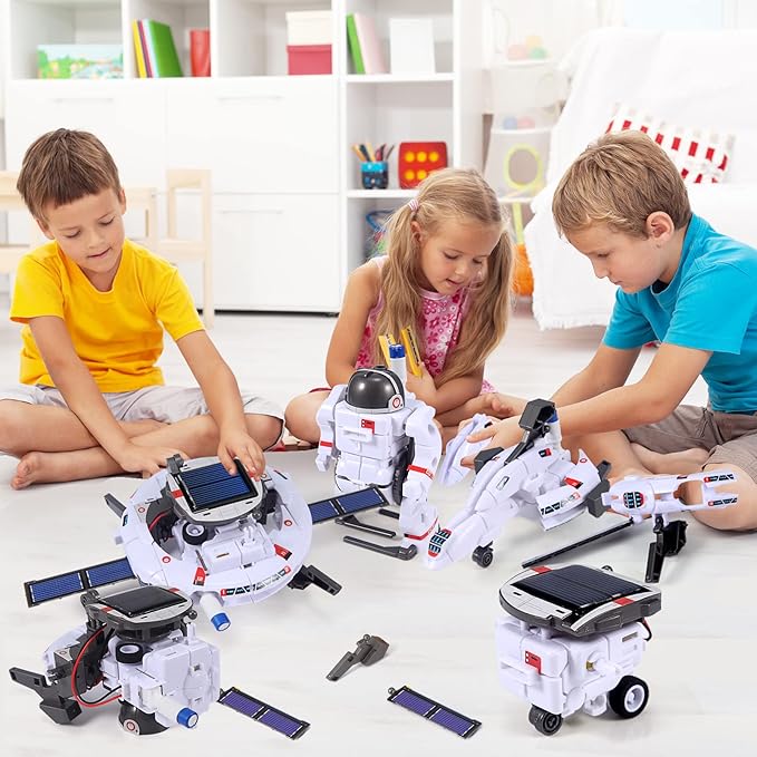 STEM Toys for Kids Ages 8-12, Solar Robot Science Kits Gifts for 8-14 Year Old Teen Boys Girls, 120Pcs Building Experiments for Teenage Ages 9 10 11 13