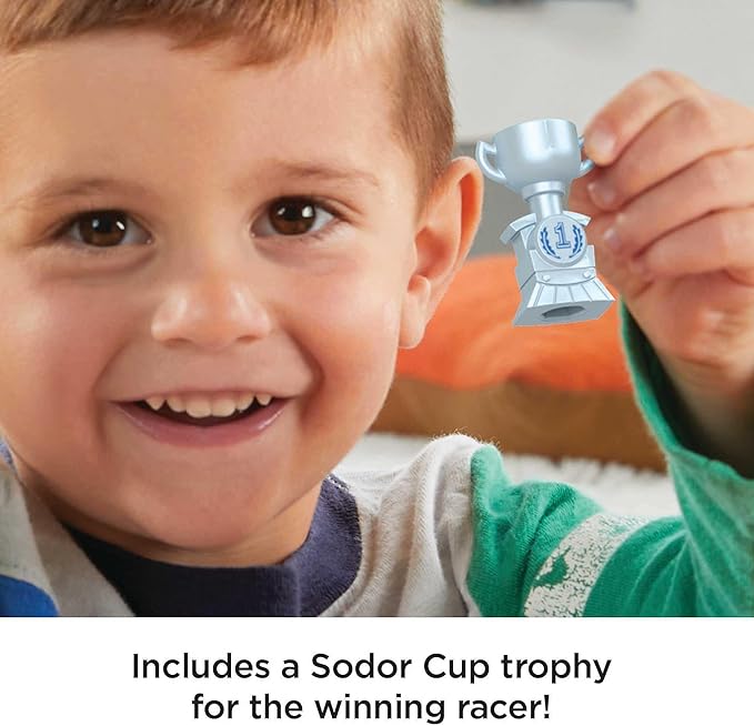 Thomas & Friends Diecast Toy Trains Sodor Cup Racers Set of 9 Push-Along Engines for Preschool Pretend Play Kids Ages 3+ Years
