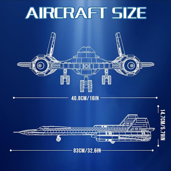 Fighter Jet Toy Building Sets - 1775 Peice Large Model Airplane Kit For Adults Boys Girls, Military Toys Are Suitable For Military Enthusiasts Collection, Christmas, New Year, Birthday Gifts.