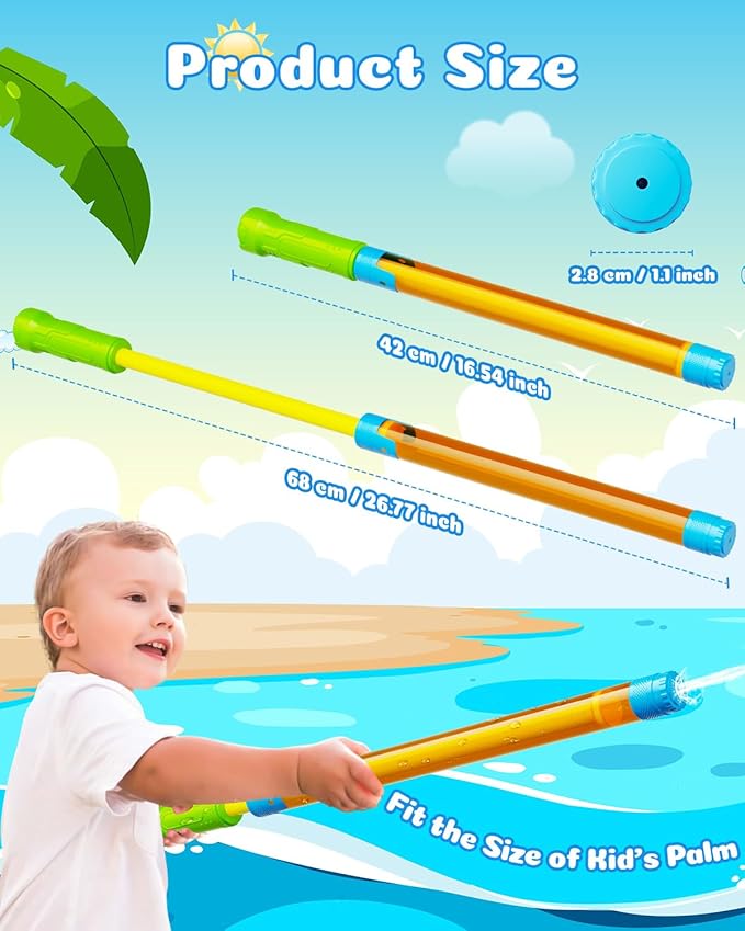 Water Gun Squirt Toys for Kids Adults: Pool Water Blaster Guns for Kids Age 3-4-5-8-12 Bulk - Fun Squirt Gun Toy for Swimming Beach Summer Outdoor Outside Party Games(3 Pack)