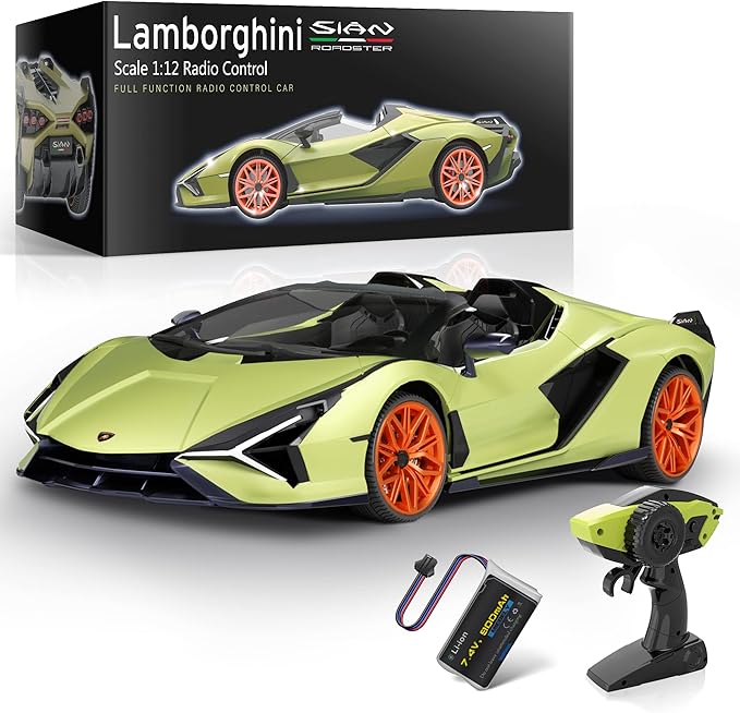 MIEBELY Remote Control Car, Bugatti Divo Rc Cars 12Km/h, 2.4Ghz Licensed Model Car 7.4V Toy Car Headlight for Adults Boys Girls Age 6-12 Years Birthday Ideas Gift